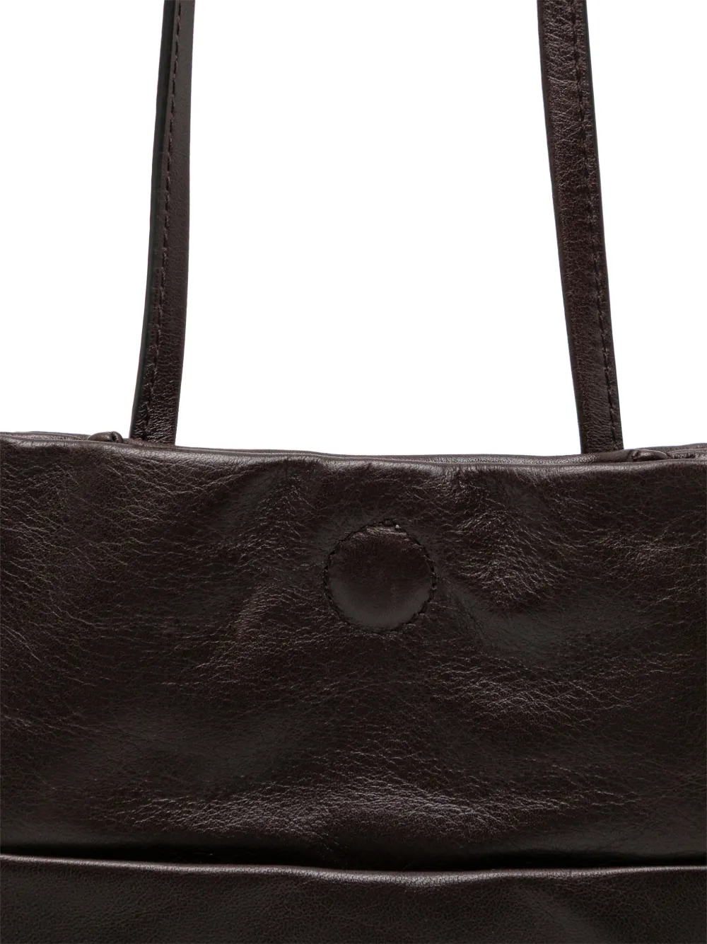 LEMAIRE book pouch in grained cow leather Bruin