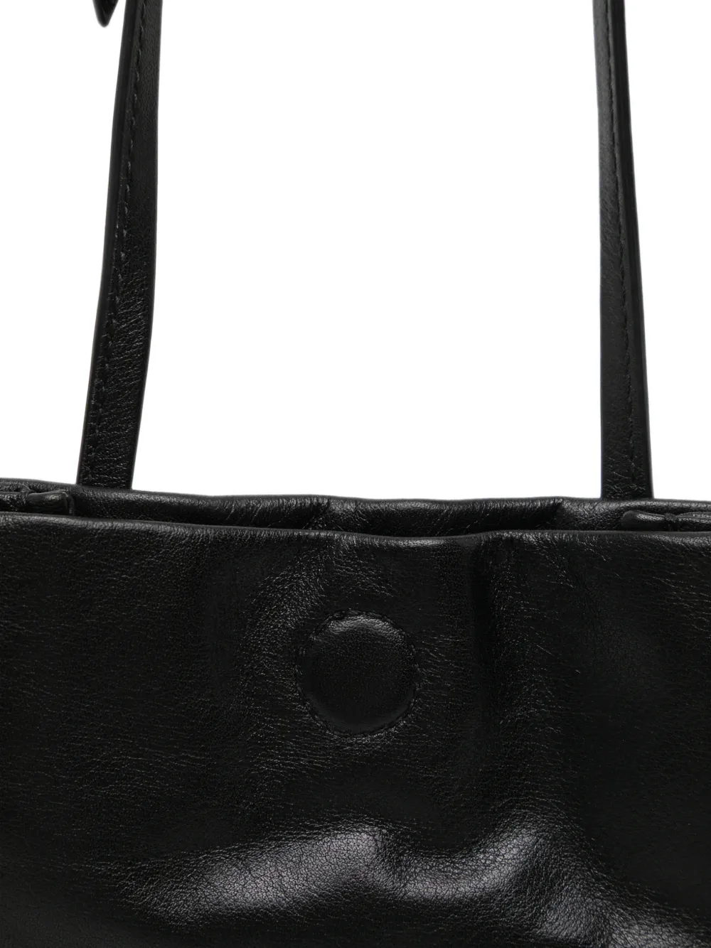 LEMAIRE book pouch in grained cow leather Zwart