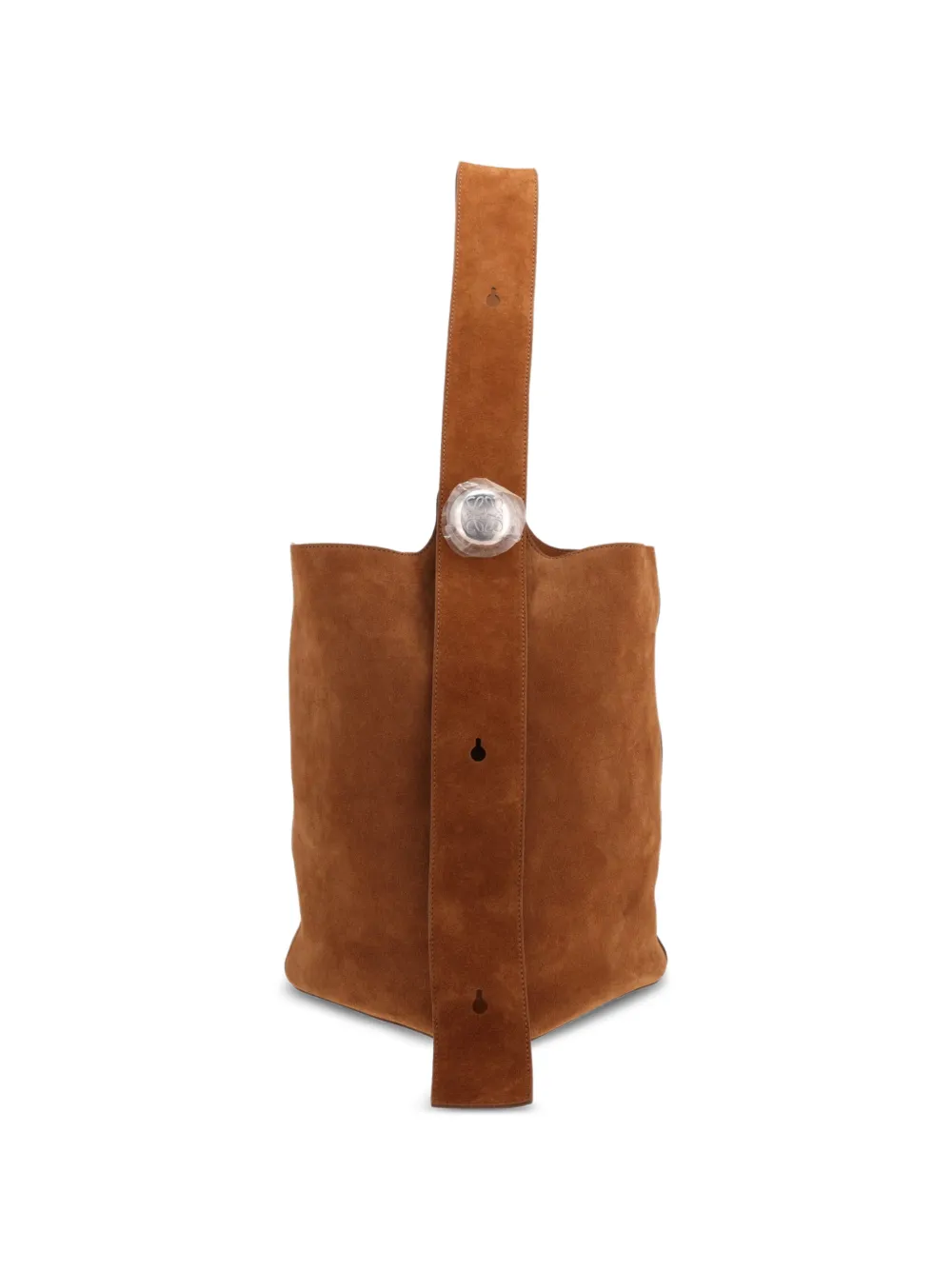 Loewe Pre-Owned sac à main Pebble en daim (années 2020) - Marron Loewe Pre-Owned sac à main Pebble en daim (années 2020) - Marron