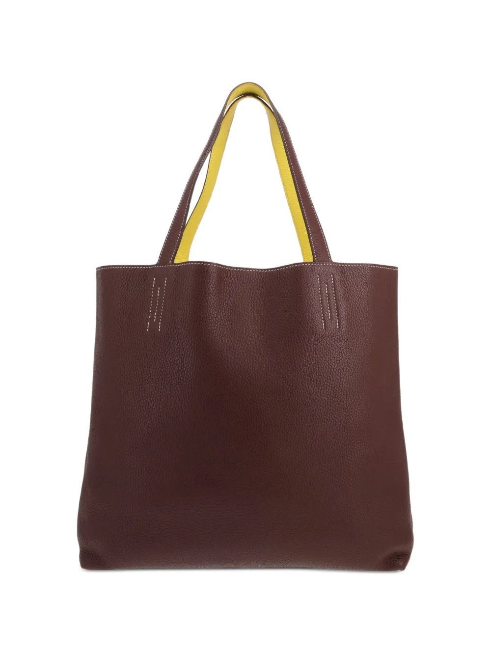 Hermès Pre-Owned 2020 Double Sens Tote Bag aus Leder - Braun