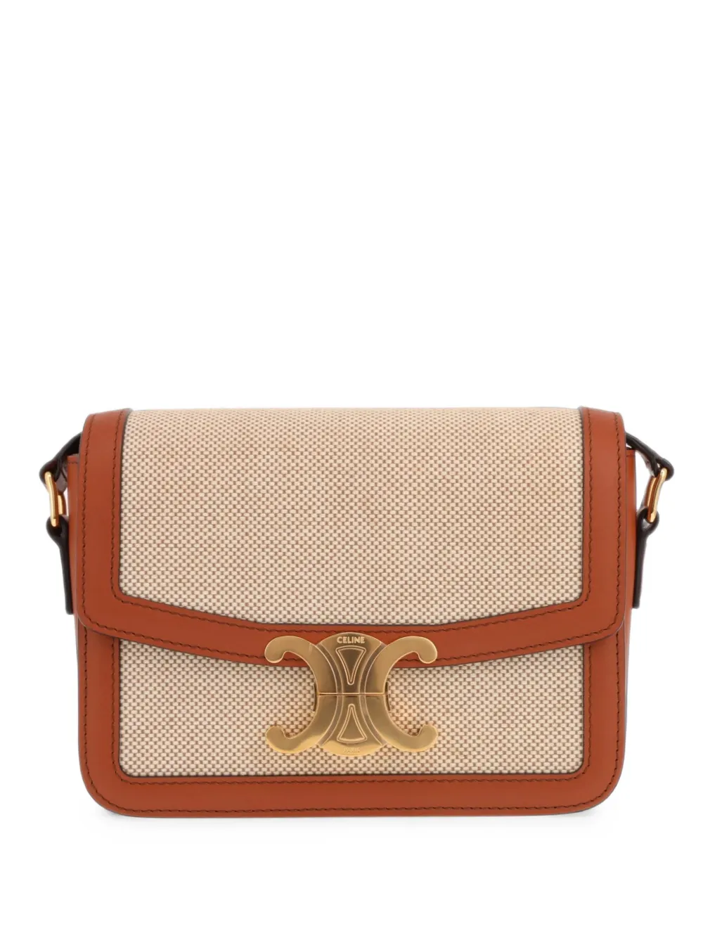 Celine Pre-Owned 2020s Triomphe Teen Mini-Tasche - Nude