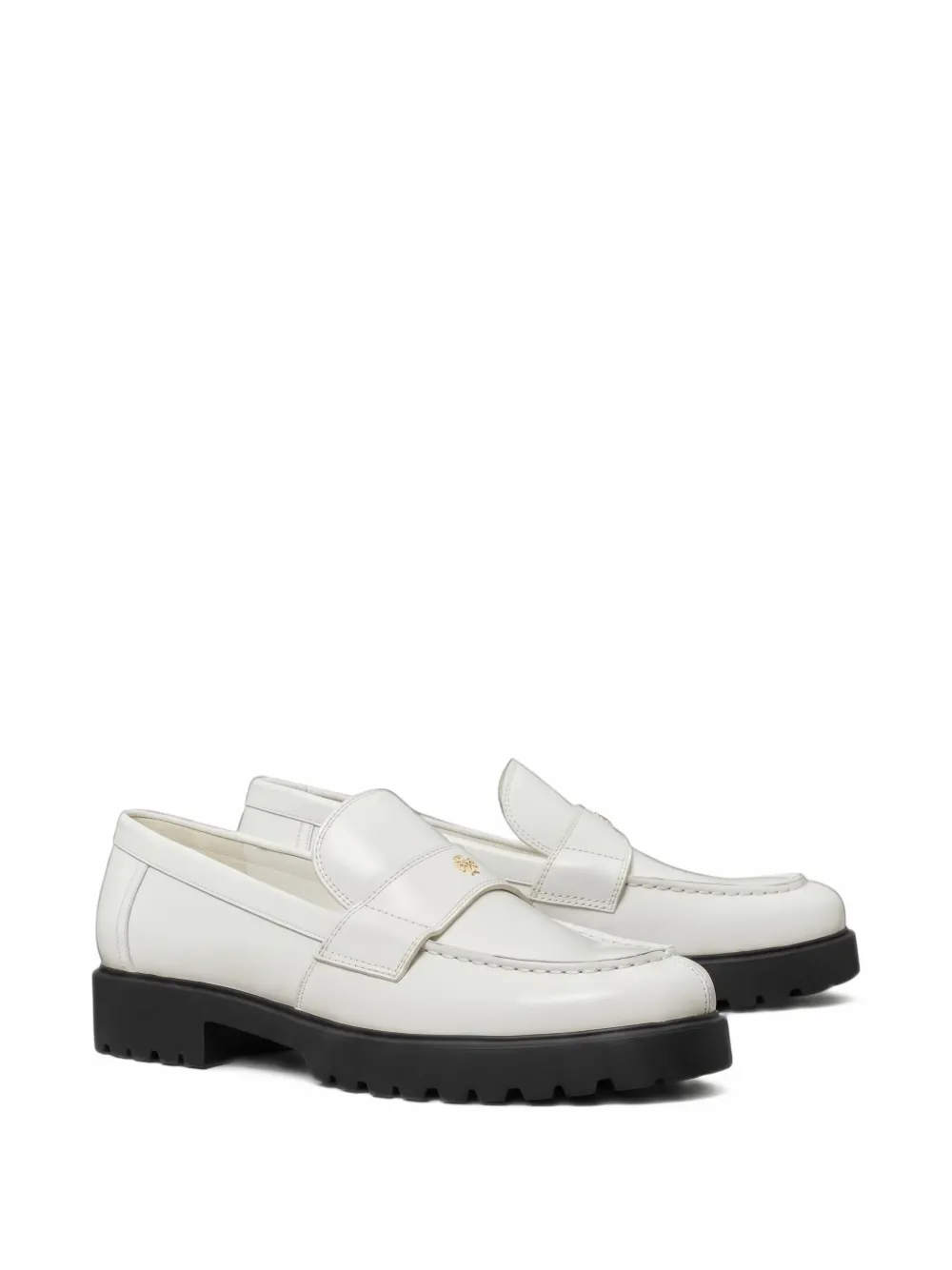Tory Burch lug-sole leather loafers - Bianco