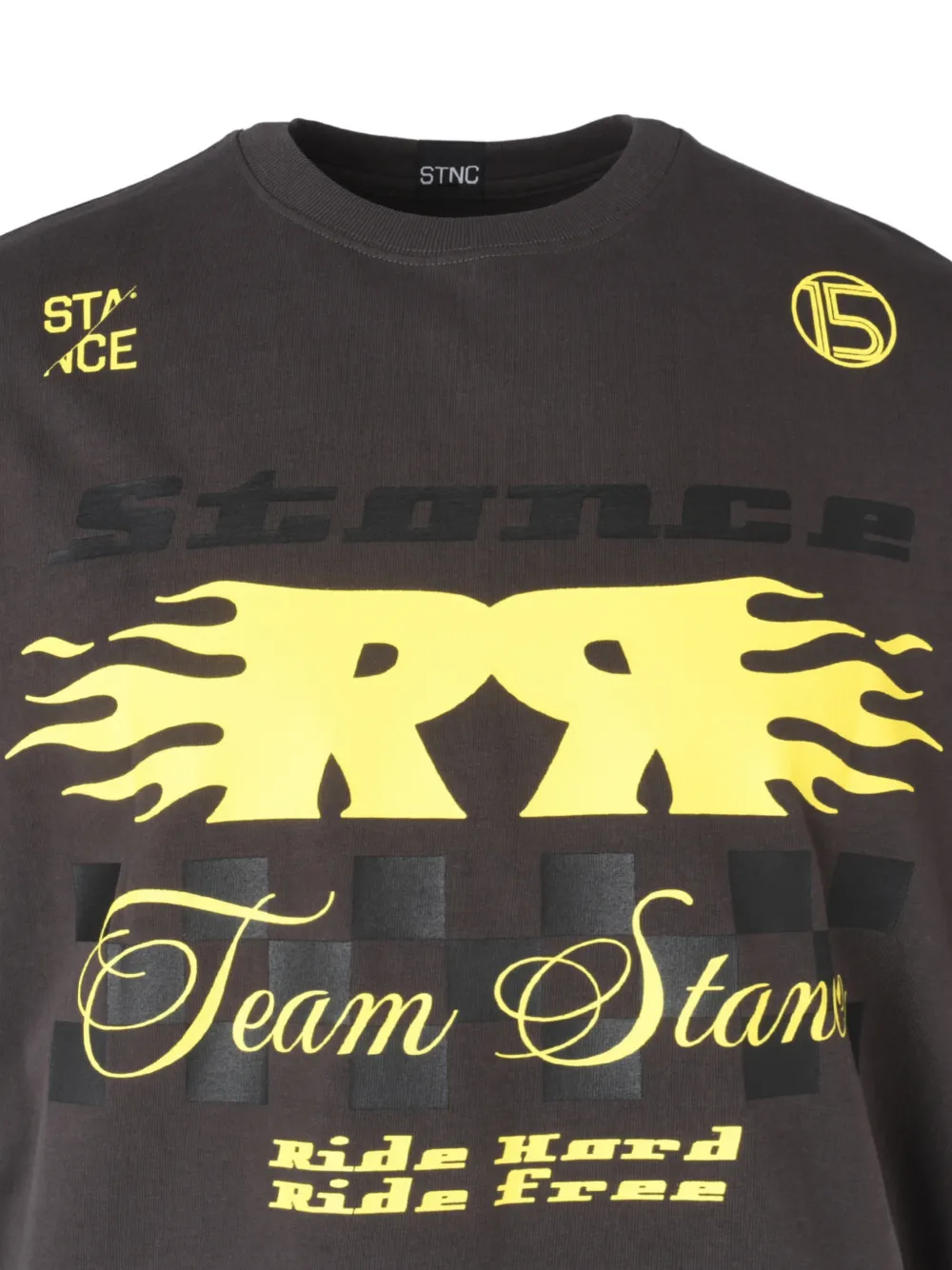 Stance Katoenen T-shirt met grafische print Grijs