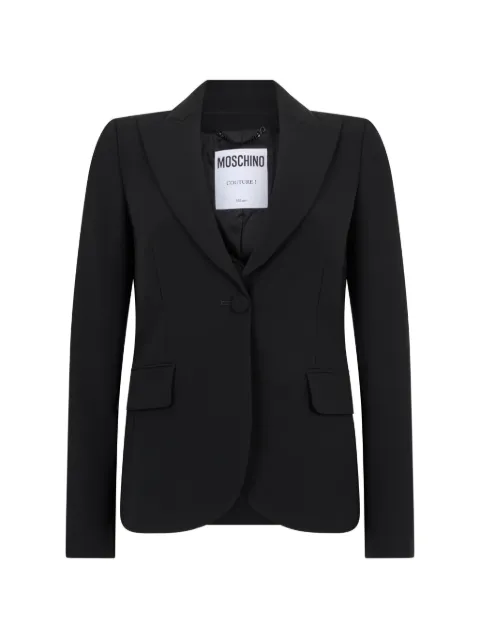 Moschino single-breasted peak-lapel blazer