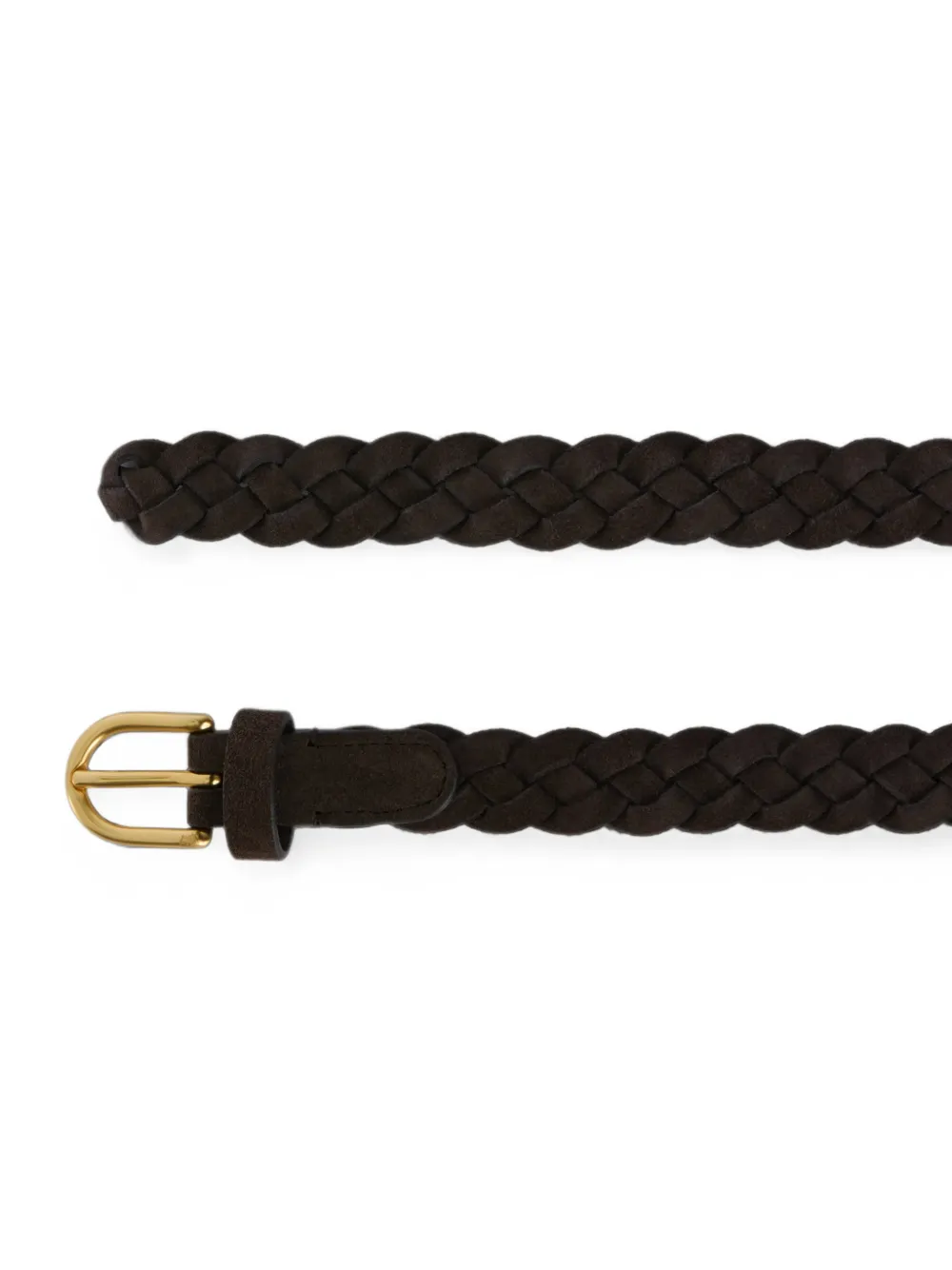 Lardini braided leather belt Bruin