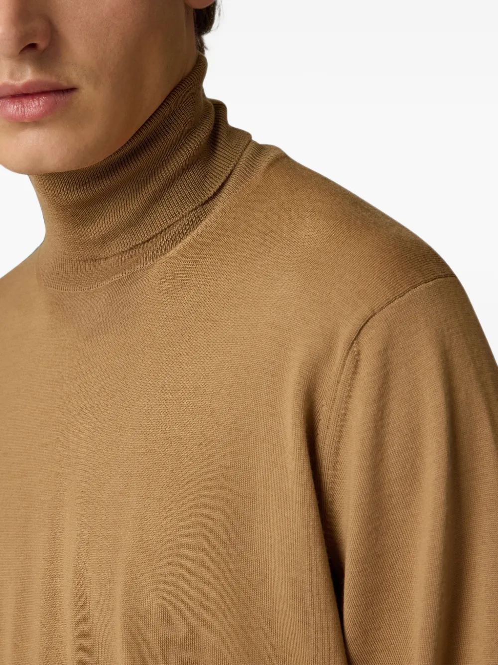 Lardini wool turtleneck sweater Bruin