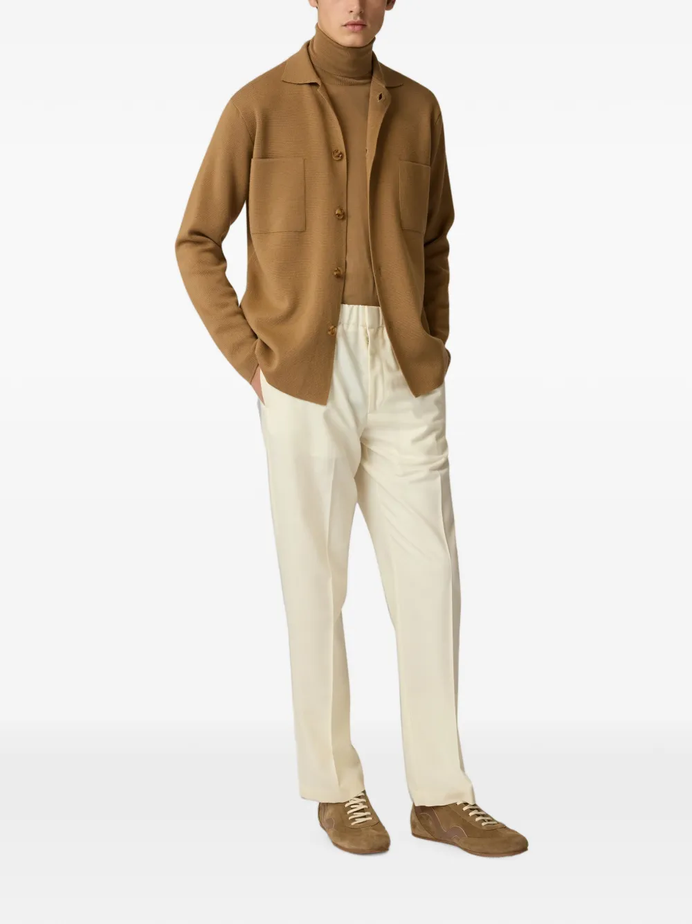 Lardini wool turtleneck sweater Bruin