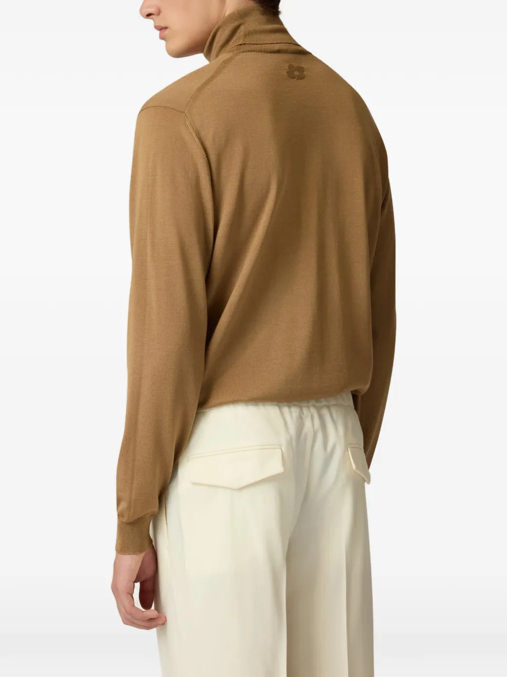 Lardini wool turtleneck sweater Bruin