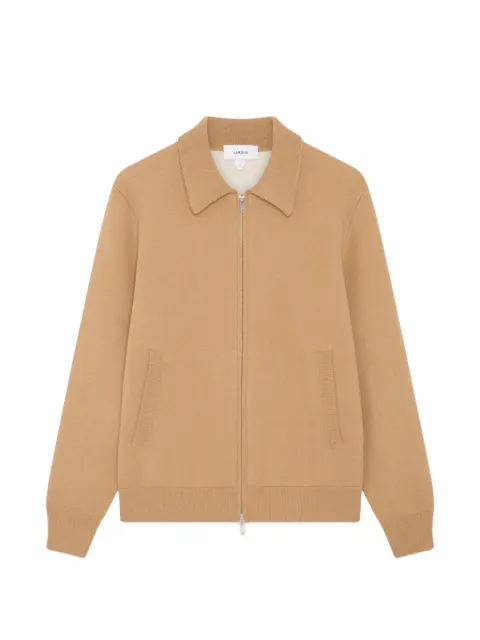 Lardini zip-up knitted bomber jacket