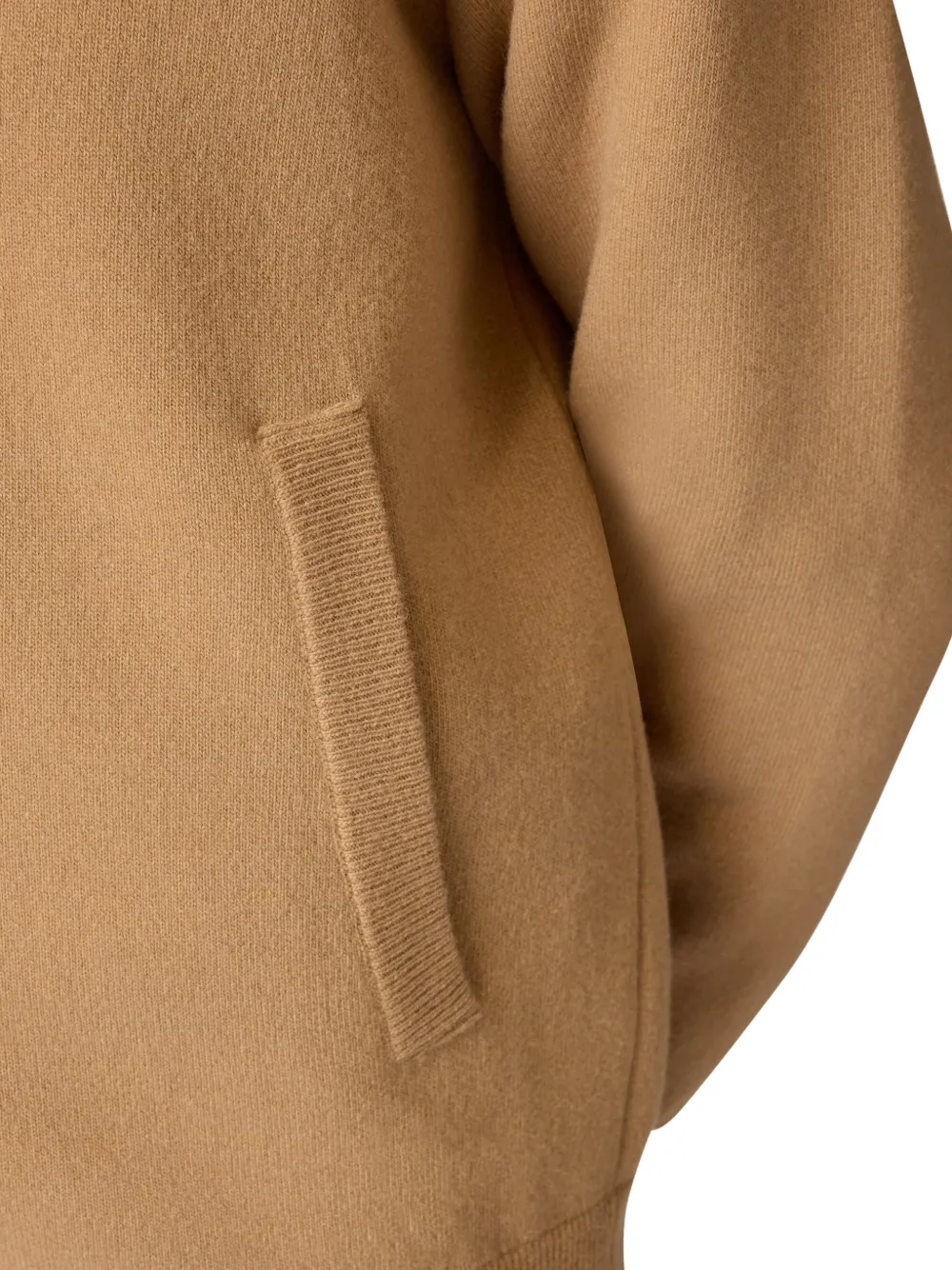 Lardini zip-up knitted bomber jacket Beige