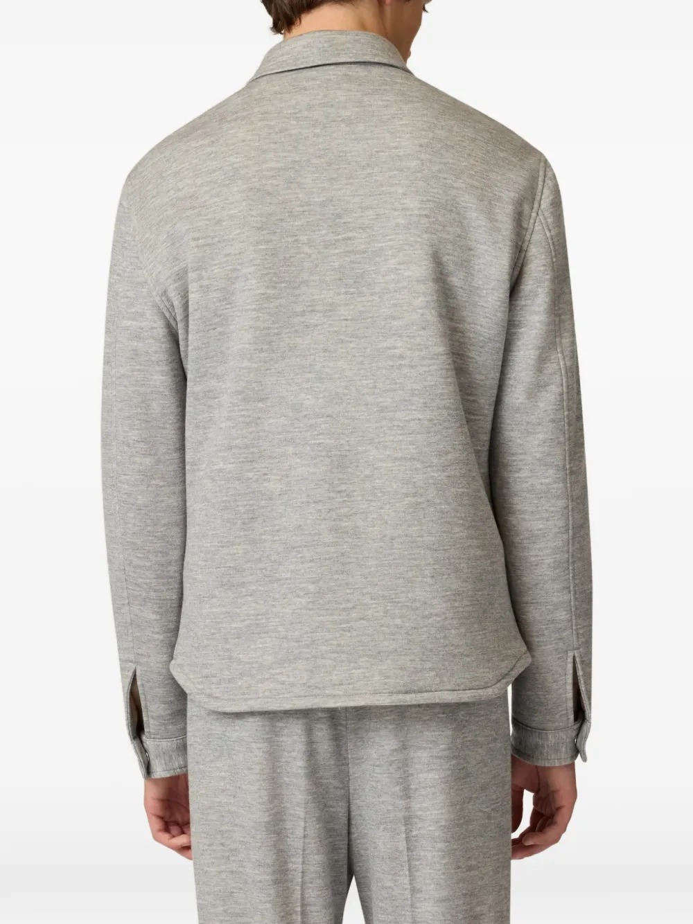 Lardini Easy Wear gewatteerd shirtjack Grijs