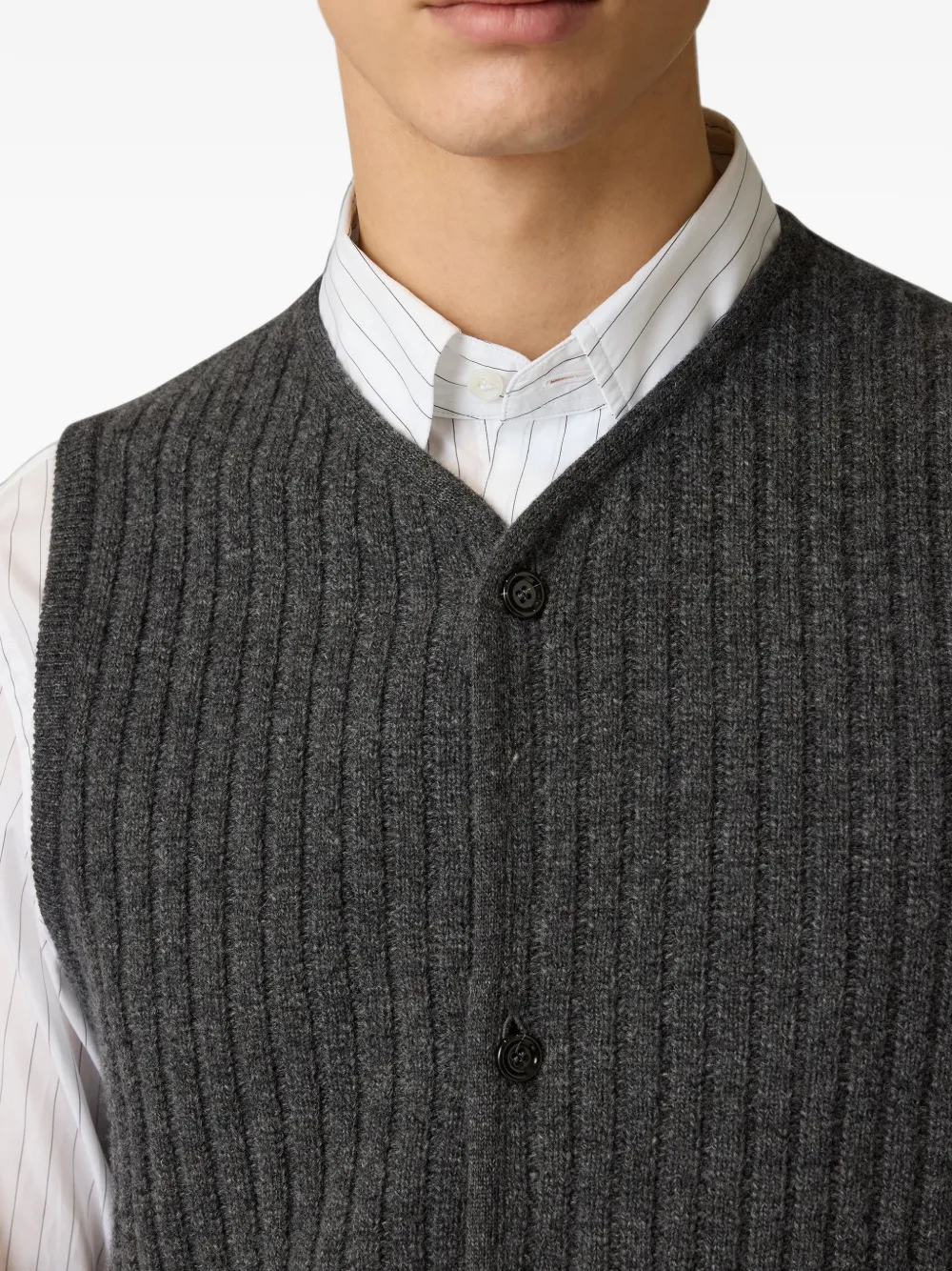Lardini knitted vest Grijs