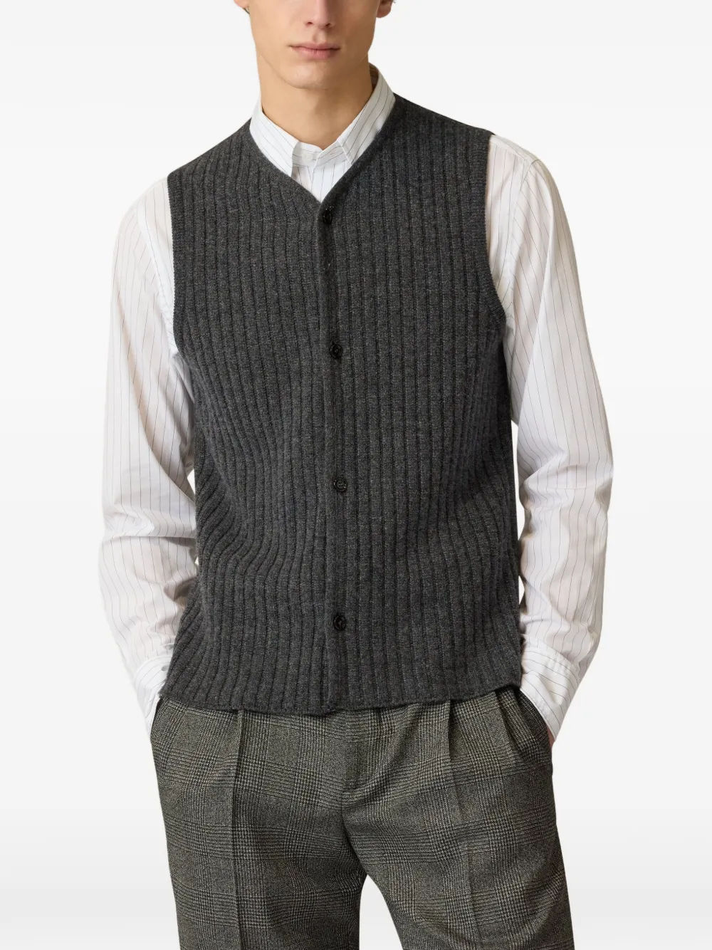 Lardini knitted vest Grijs