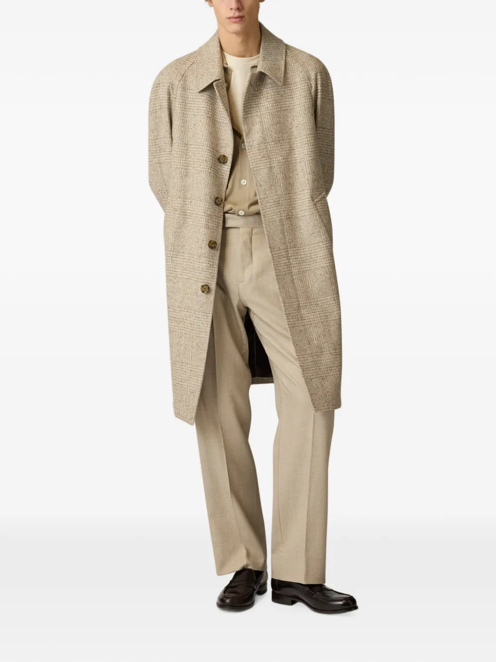 Lardini wool knitted shirt Beige