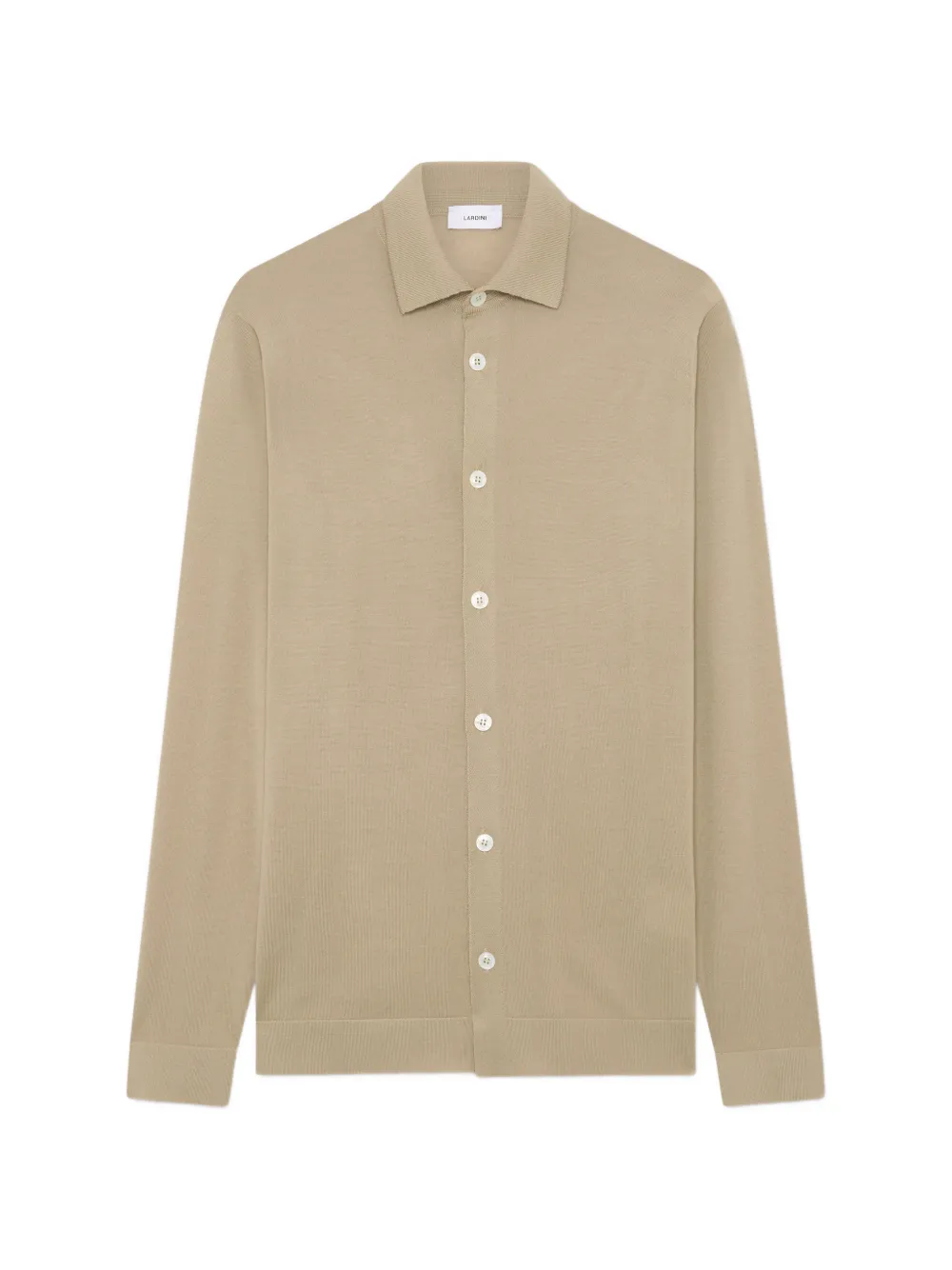 Lardini wool knitted shirt