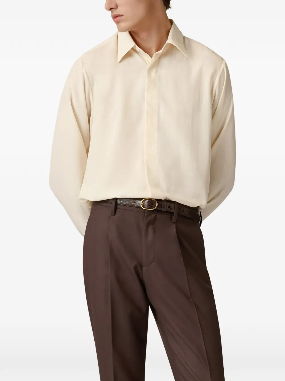 Lardini long-sleeve shirt Beige
