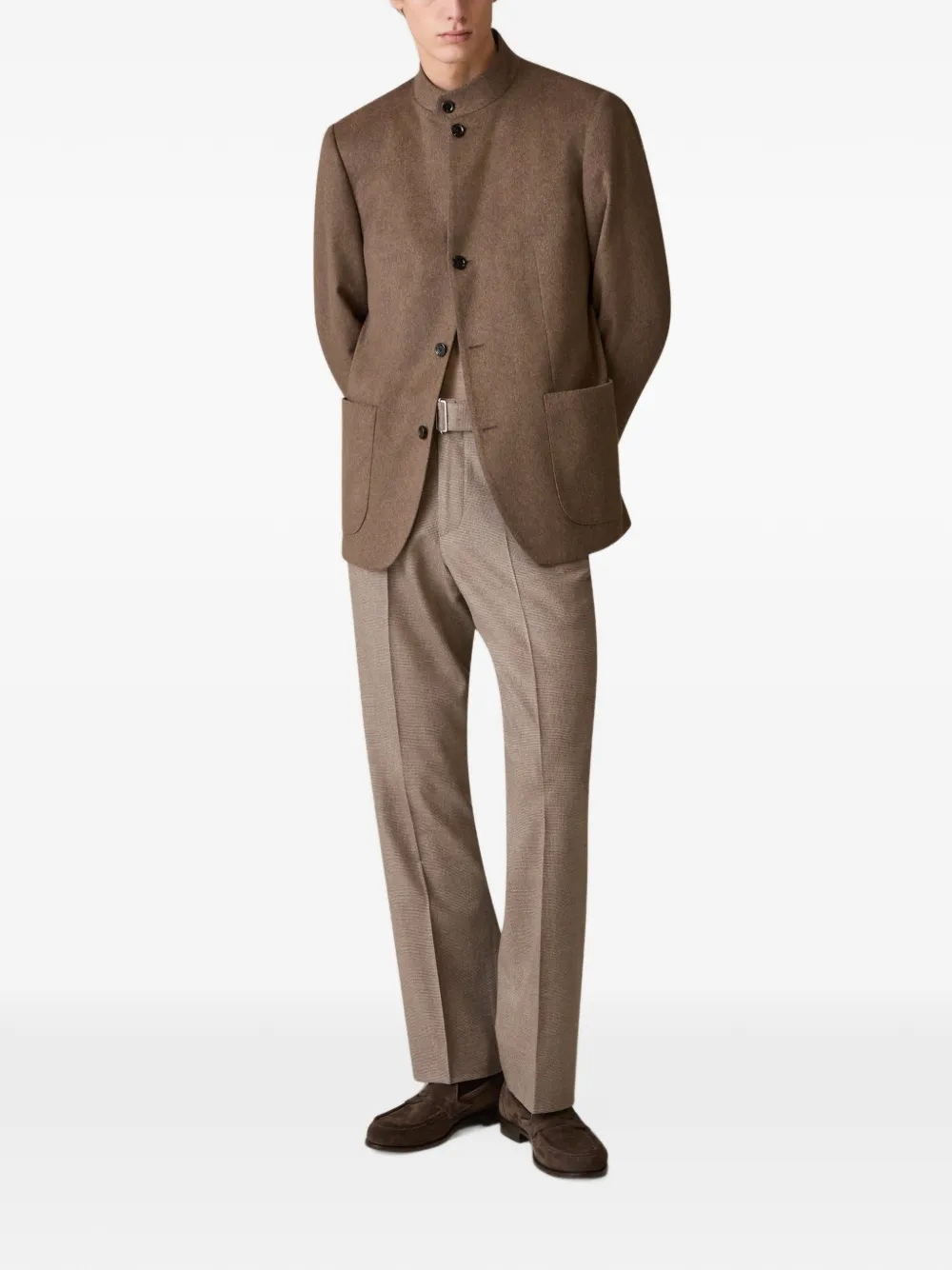 Lardini virgin wool polo shirt Beige