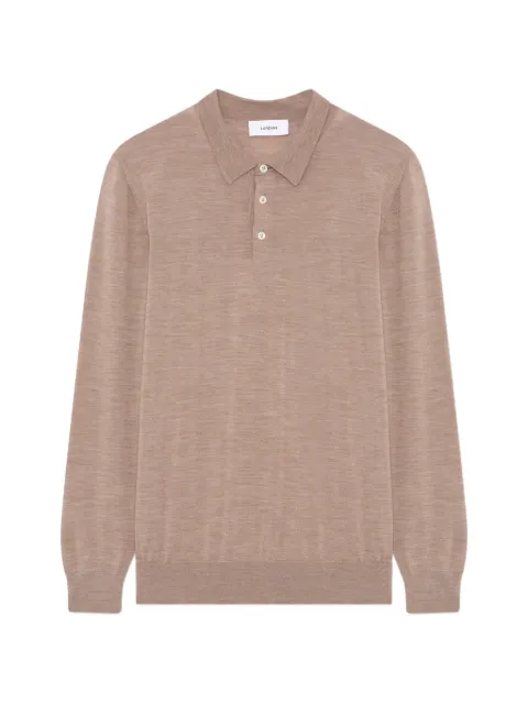 Lardini playera tipo polo manga larga con botones