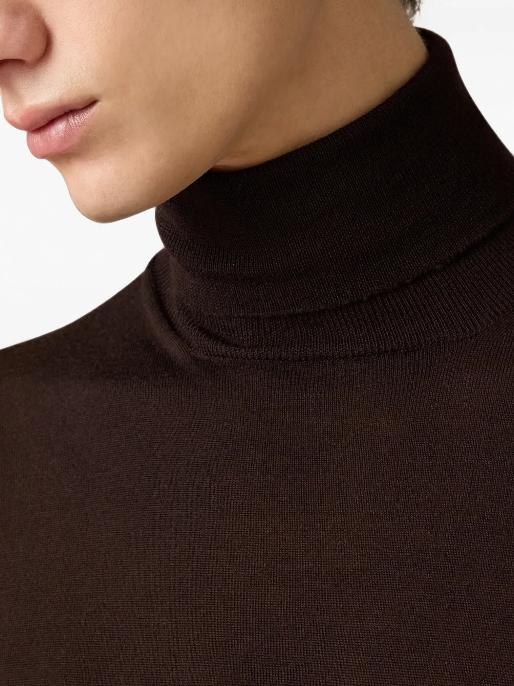 Lardini wool turtleneck sweater Bruin