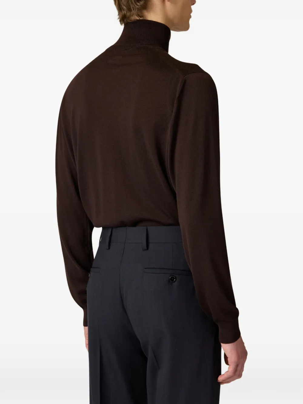 Lardini wool turtleneck sweater Bruin