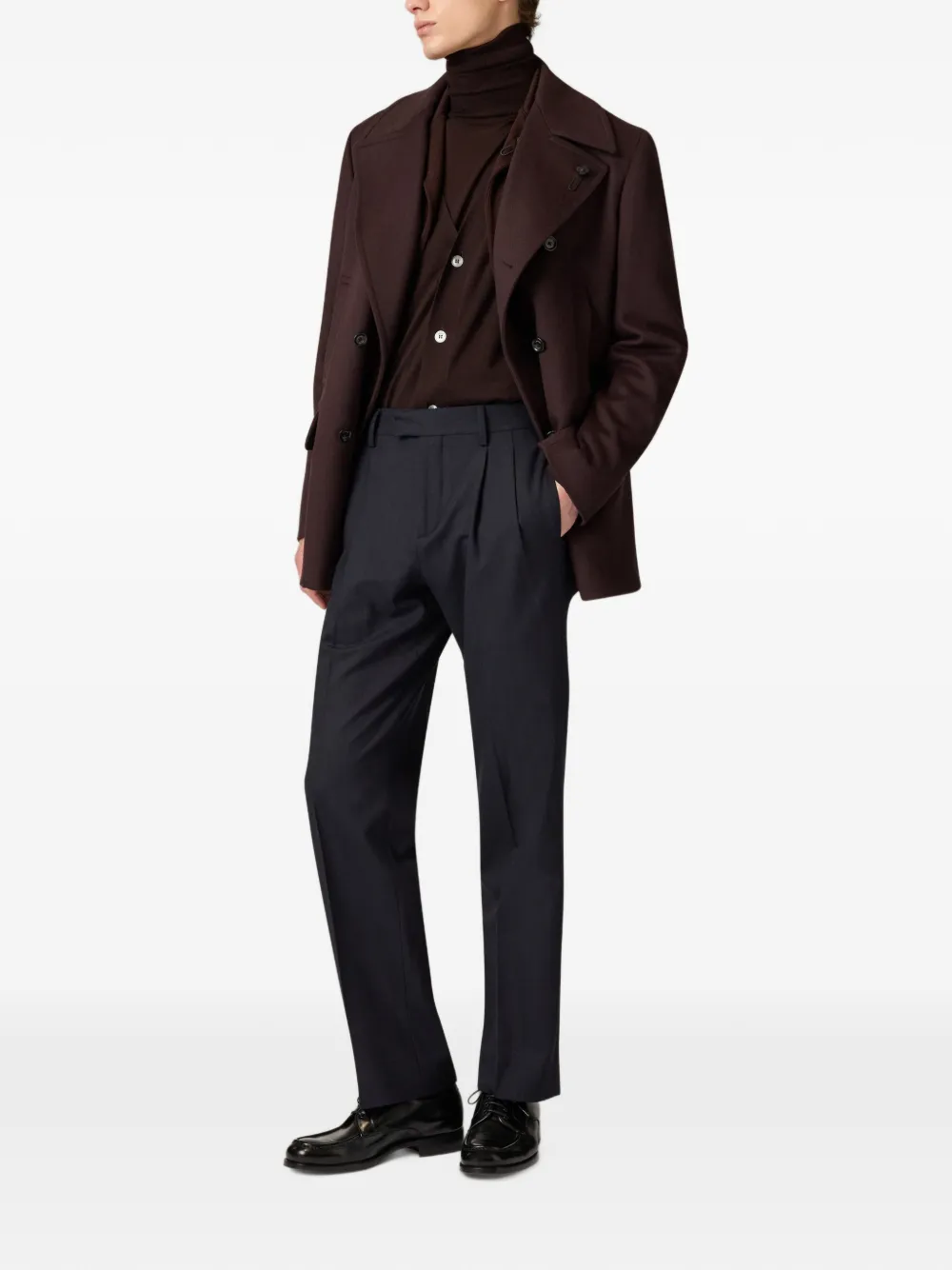 Lardini wool turtleneck sweater Bruin