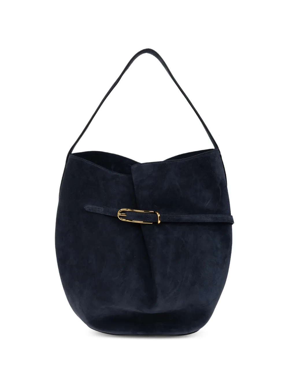 Liffner large suede buckle-detail bucket bag