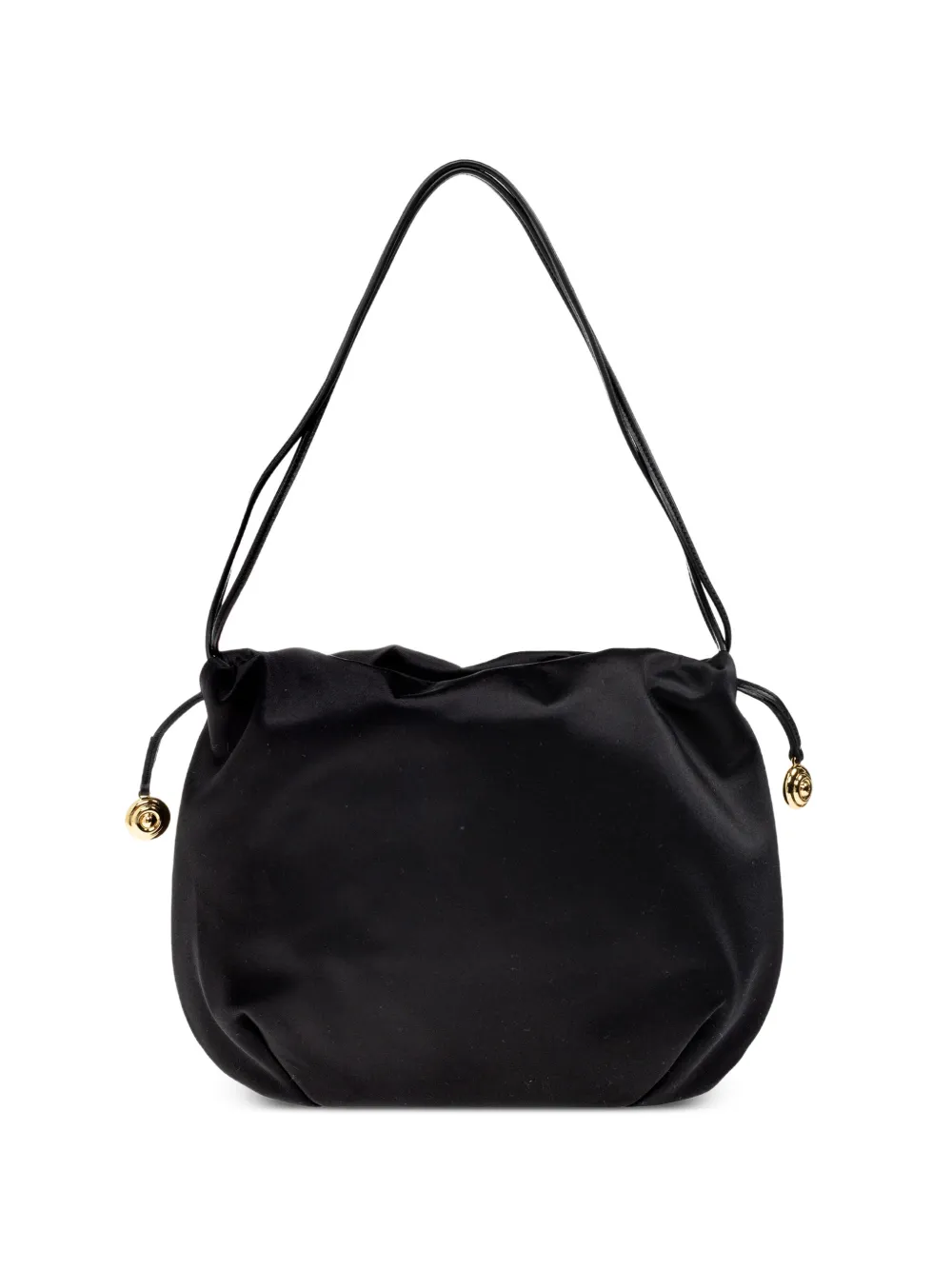 Liffner satin drawstring shoulder bag - Nero