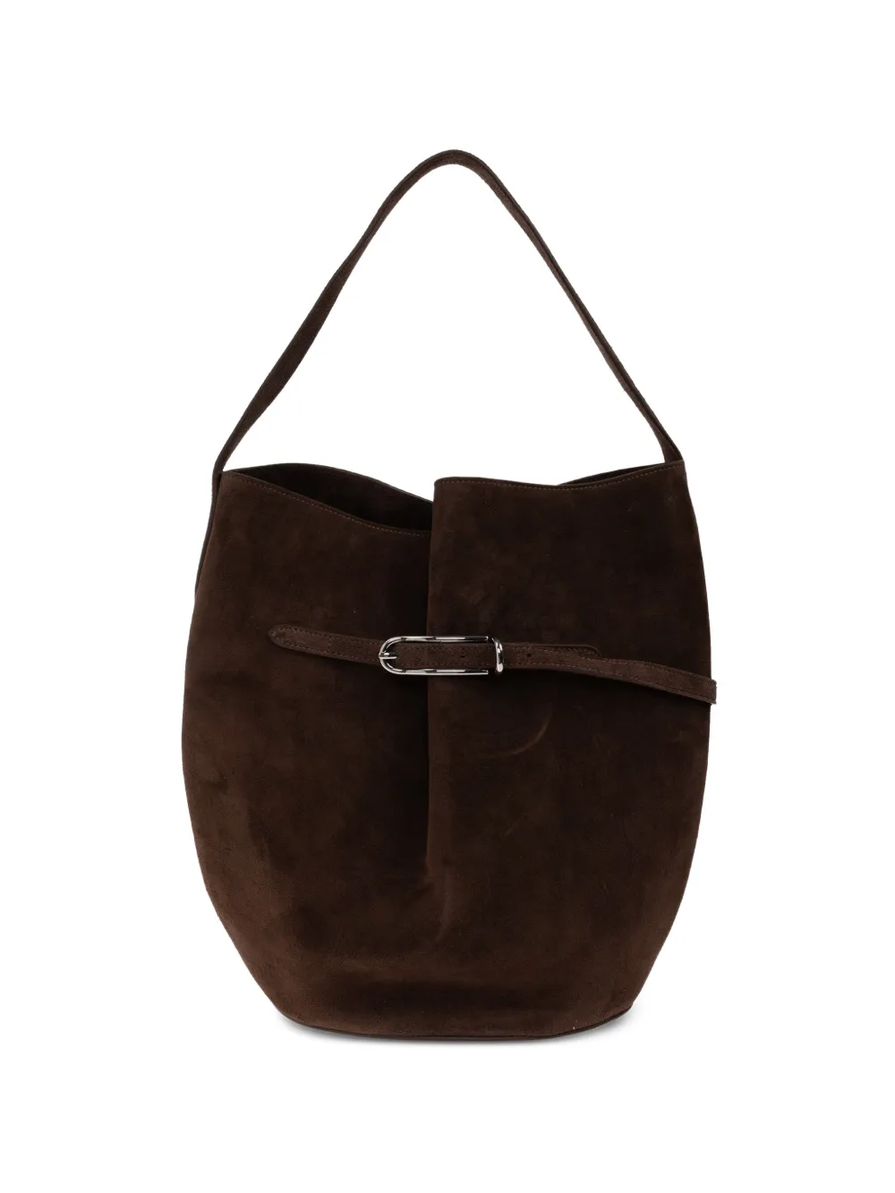 Liffner large suede buckle-detail tote bag