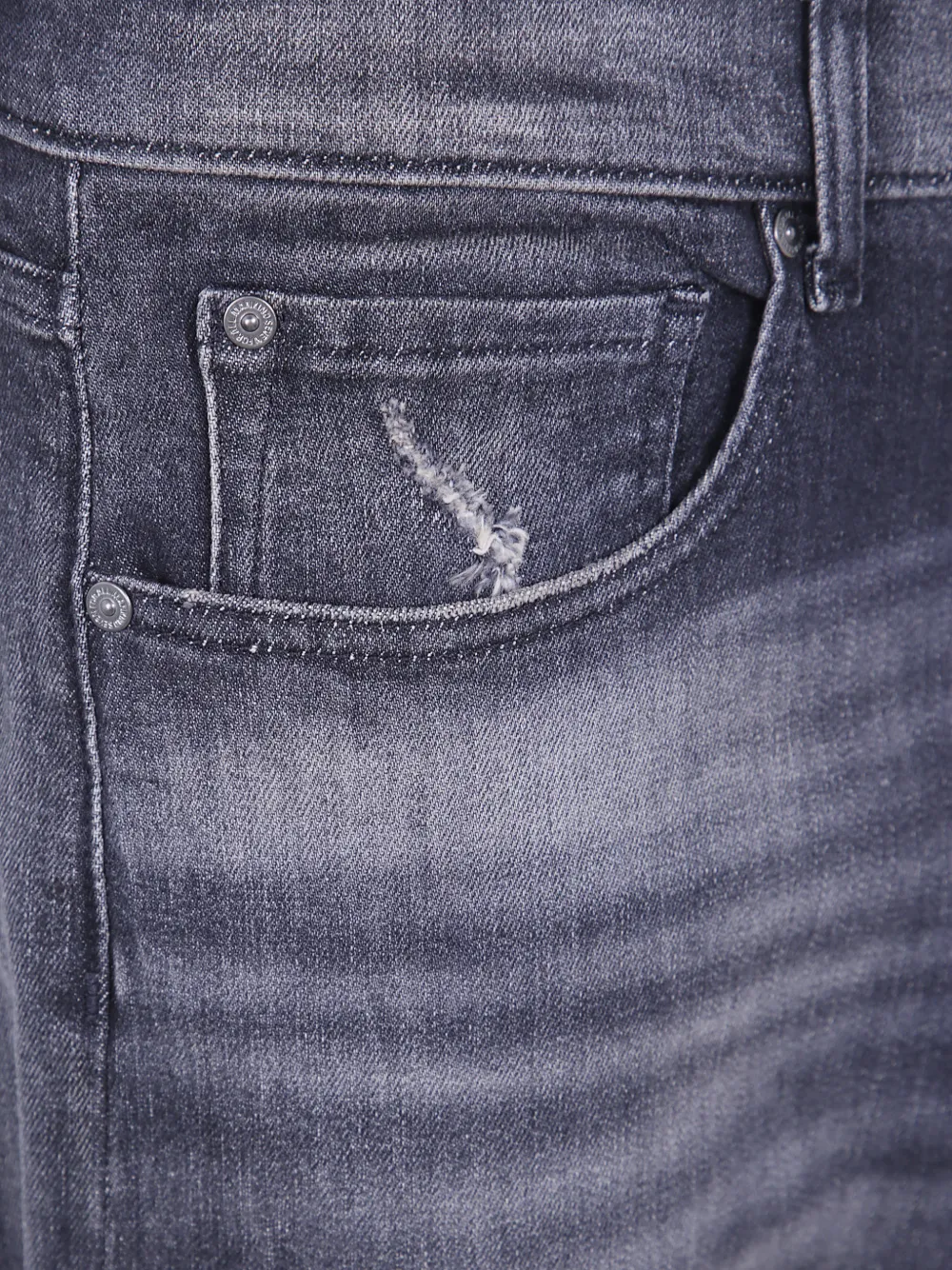 7 For All Mankind Easy Straight jeans met vervaagd effect Grijs