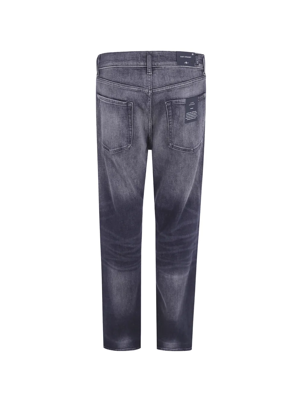 7 For All Mankind Easy Straight jeans met vervaagd effect Grijs