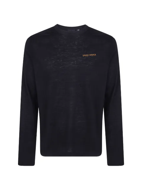 Daily Paper logo-embroidered long-sleeve T-shirt