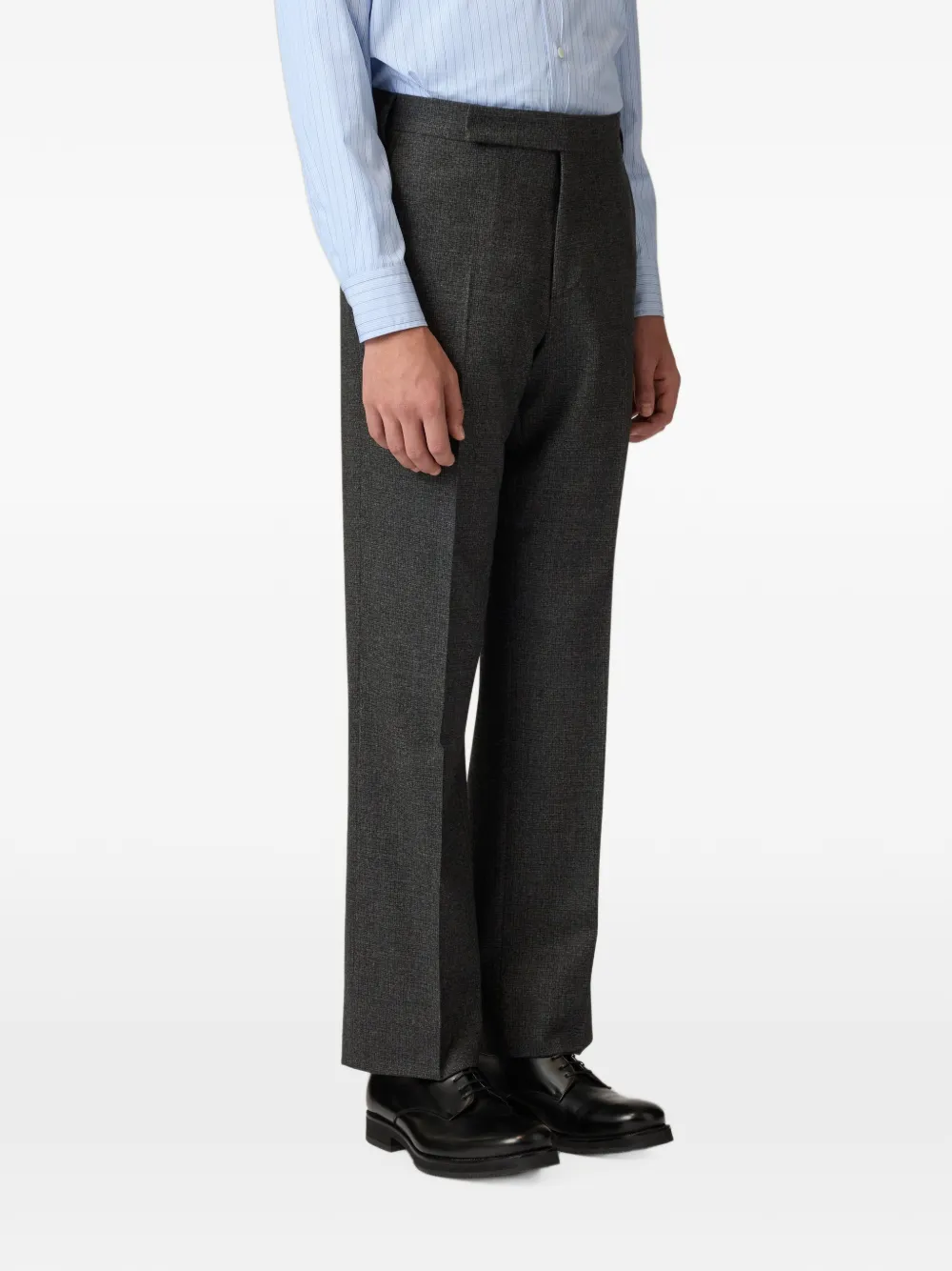 Lardini flat-front straight-leg trousers Grijs
