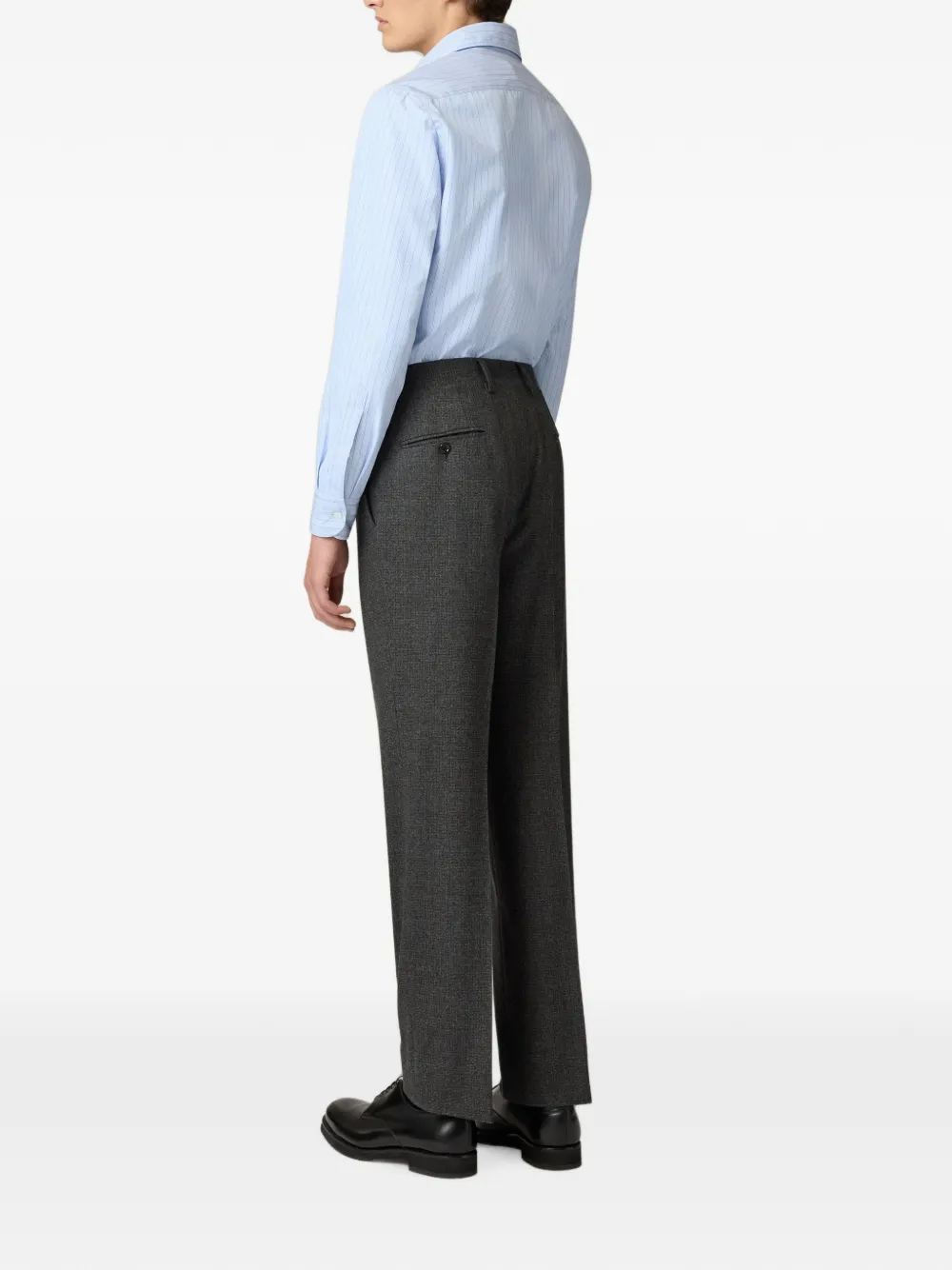 Lardini flat-front straight-leg trousers Grijs
