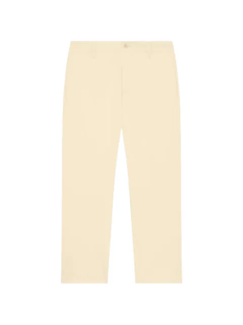 Lardini flat-front cotton-twill trousers