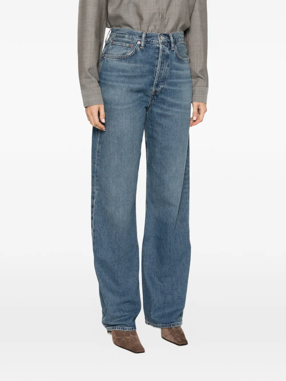 AGOLDE Vintage Loose straight jeans Blauw