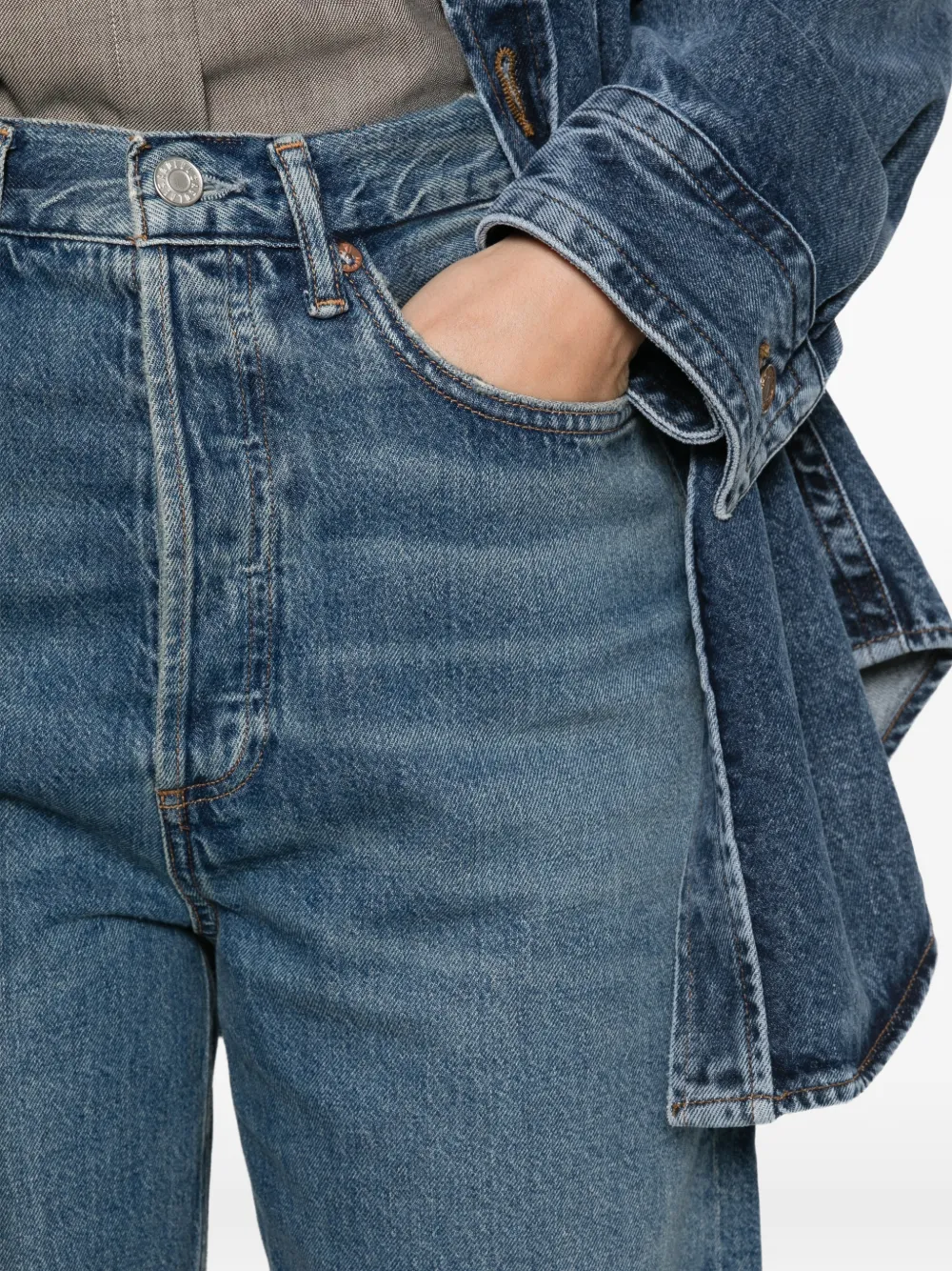AGOLDE Vintage Loose straight jeans Blauw