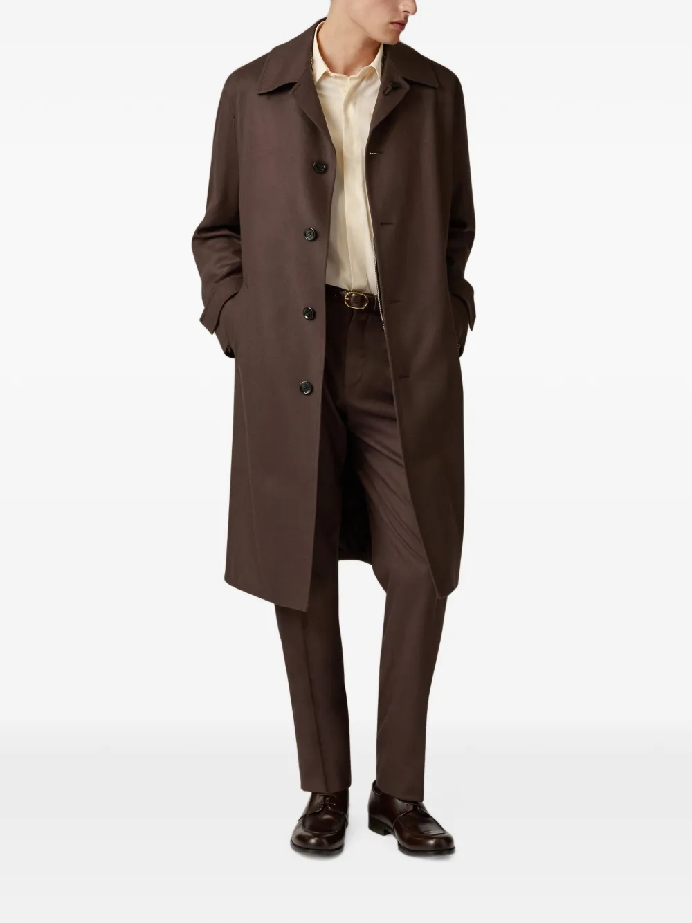 Lardini pleated straight-leg trousers Bruin