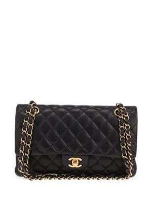 CHANEL Pre-Owned 1989-1991 Small Double Flap Shoulder Bag | Black