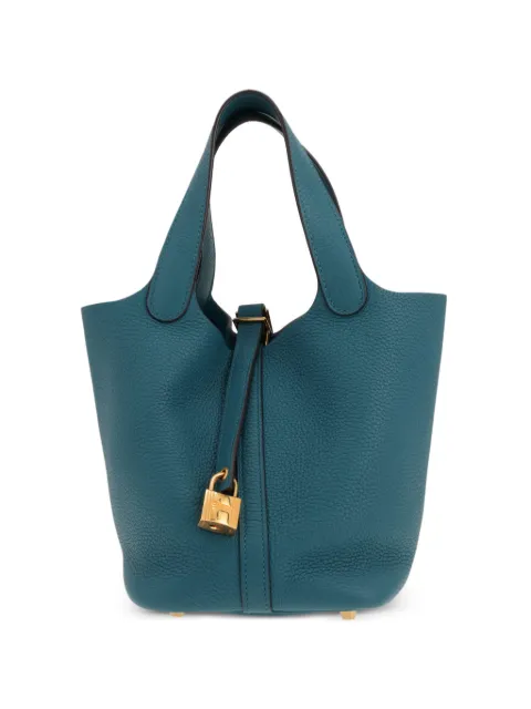 Hermès Pre-Owned 2019 18 Picotin leather tote bag