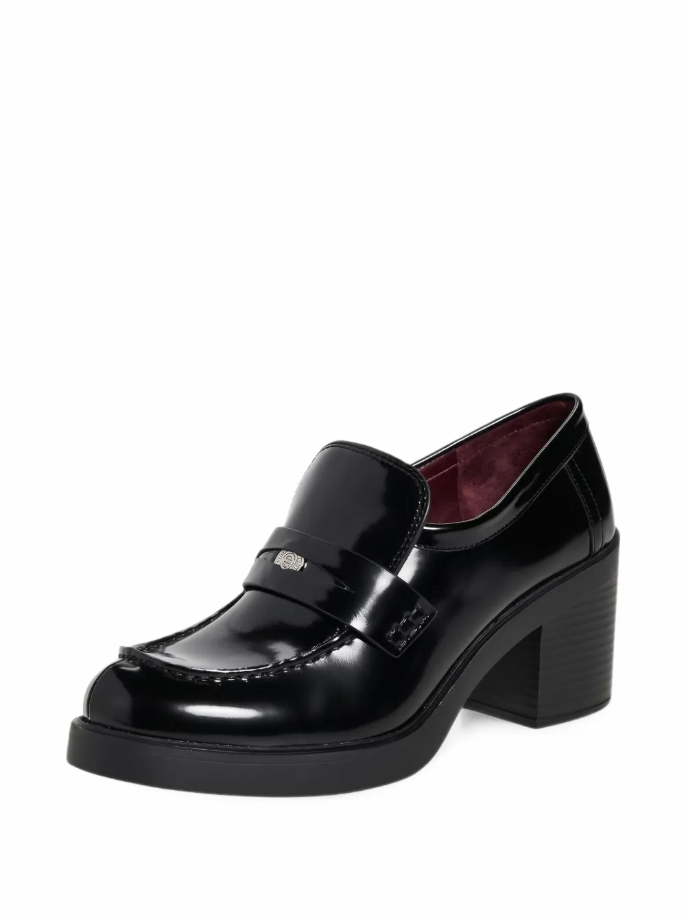 Tory Burch logo-plaque platform loafers - Nero