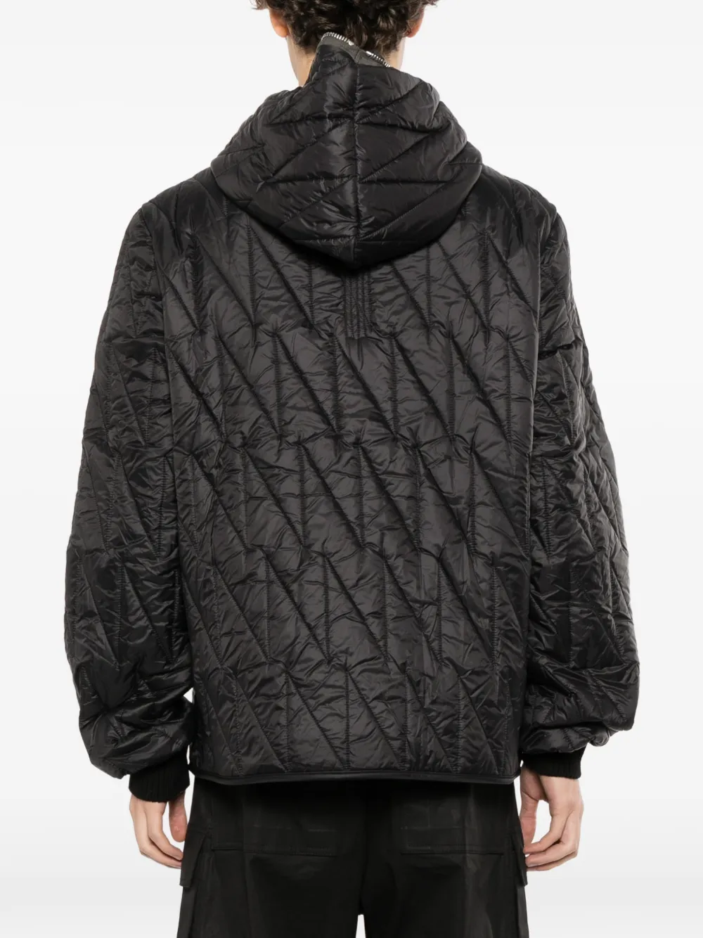 Rick Owens Gevoerd jack met capuchon Zwart