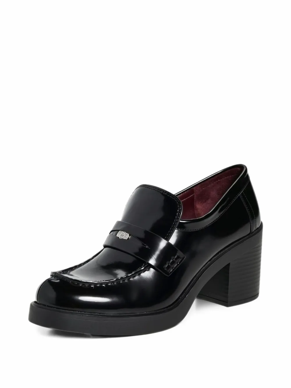 Tory Burch logo-plaque platform loafers - Nero