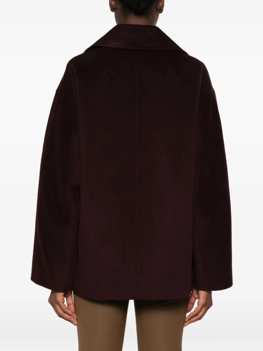 JOSEPH Flavia double-breasted peacoat Rood
