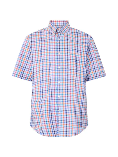 Paul & Shark camisa con estampado a cuadros y manga corta