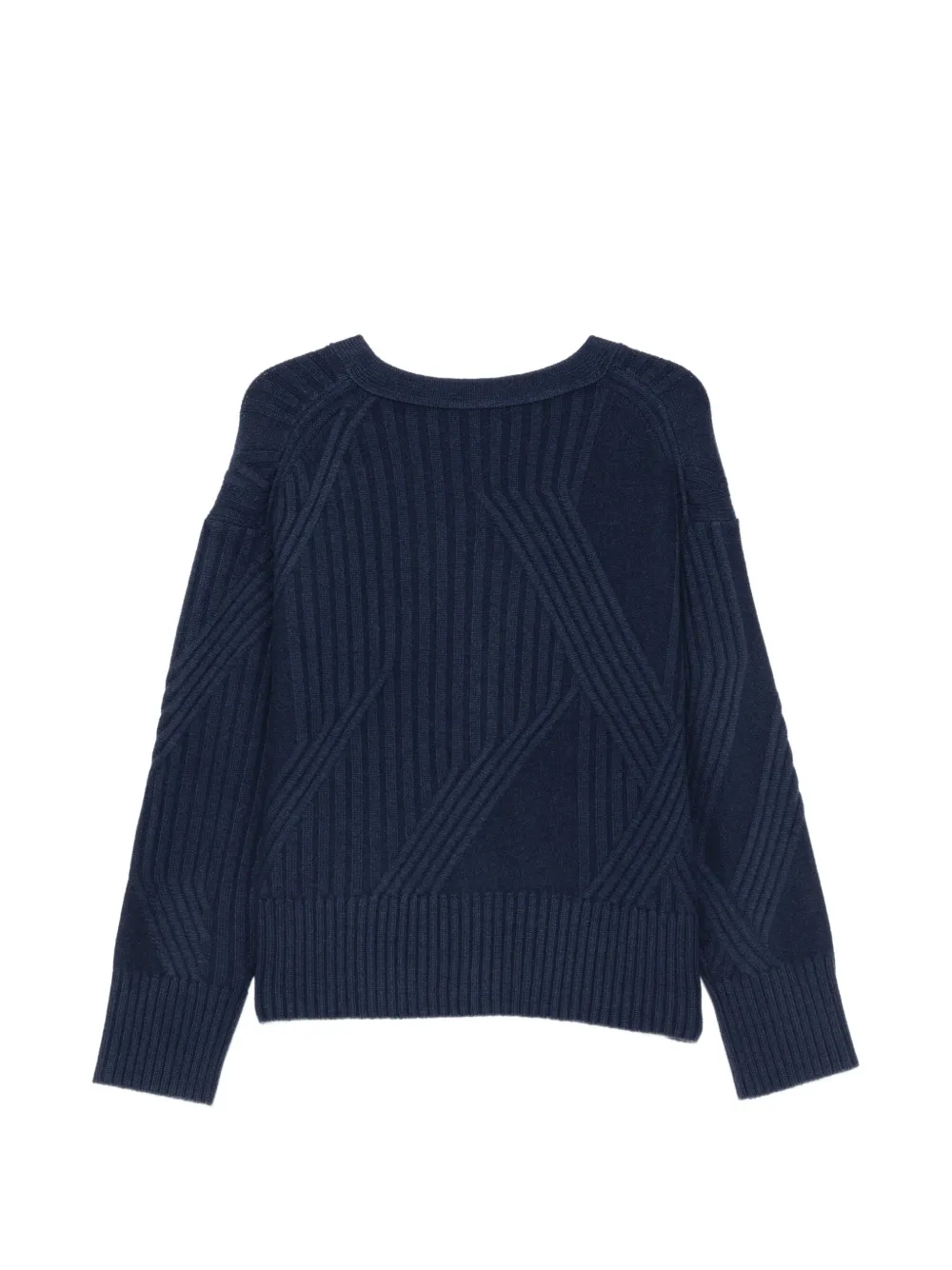 JOSEPH Ribgebreid vest Blauw