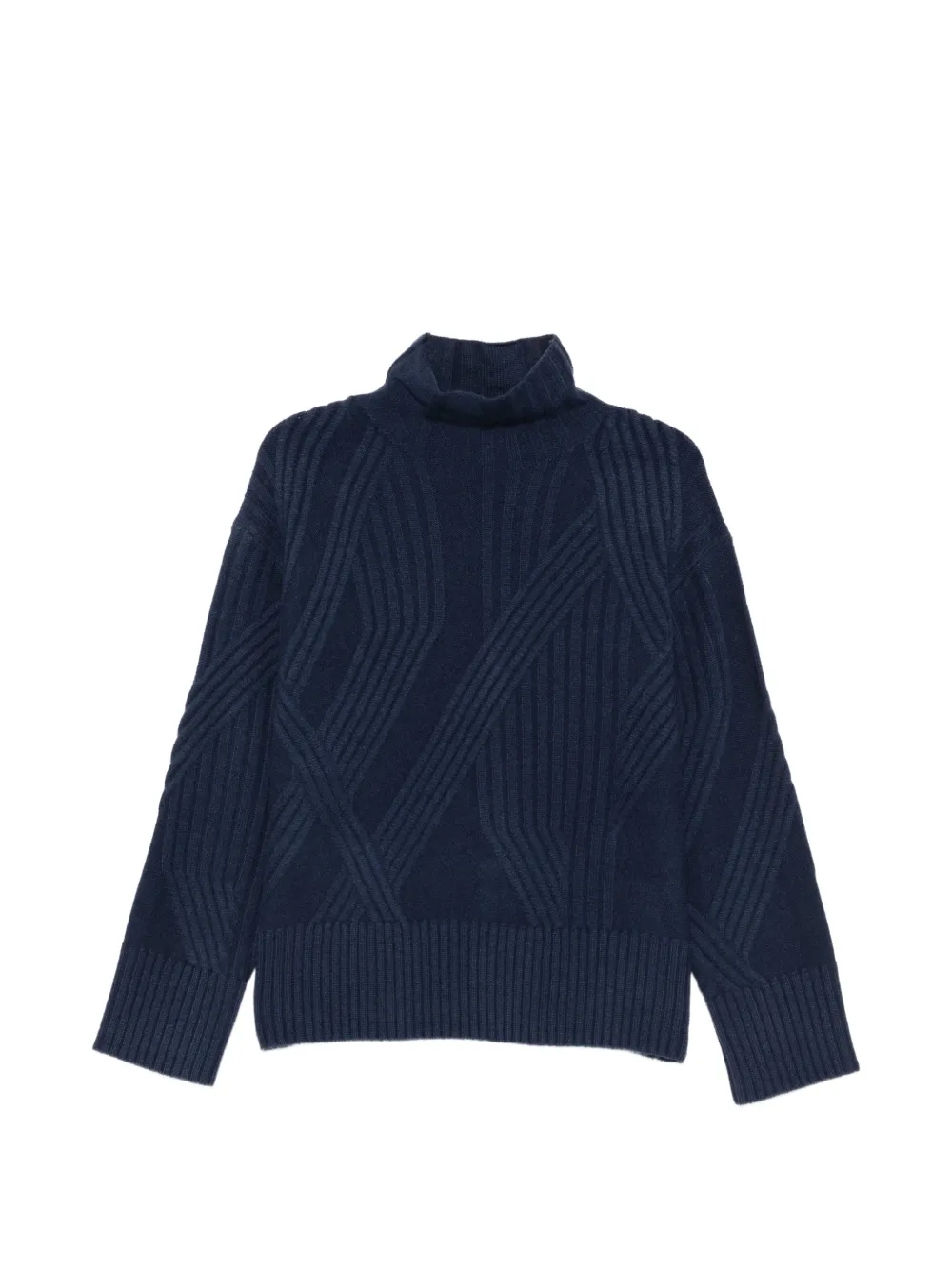 JOSEPH ribbed-knit high-neck sweater - Blue