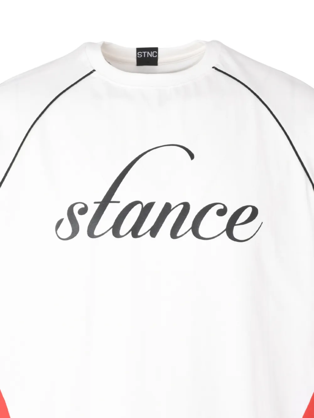 Stance T-shirt met colourblocking Wit