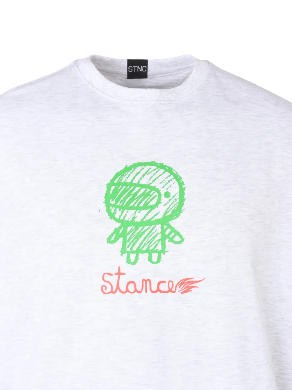 Stance Helmet Boy T-shirt met grafische print Grijs