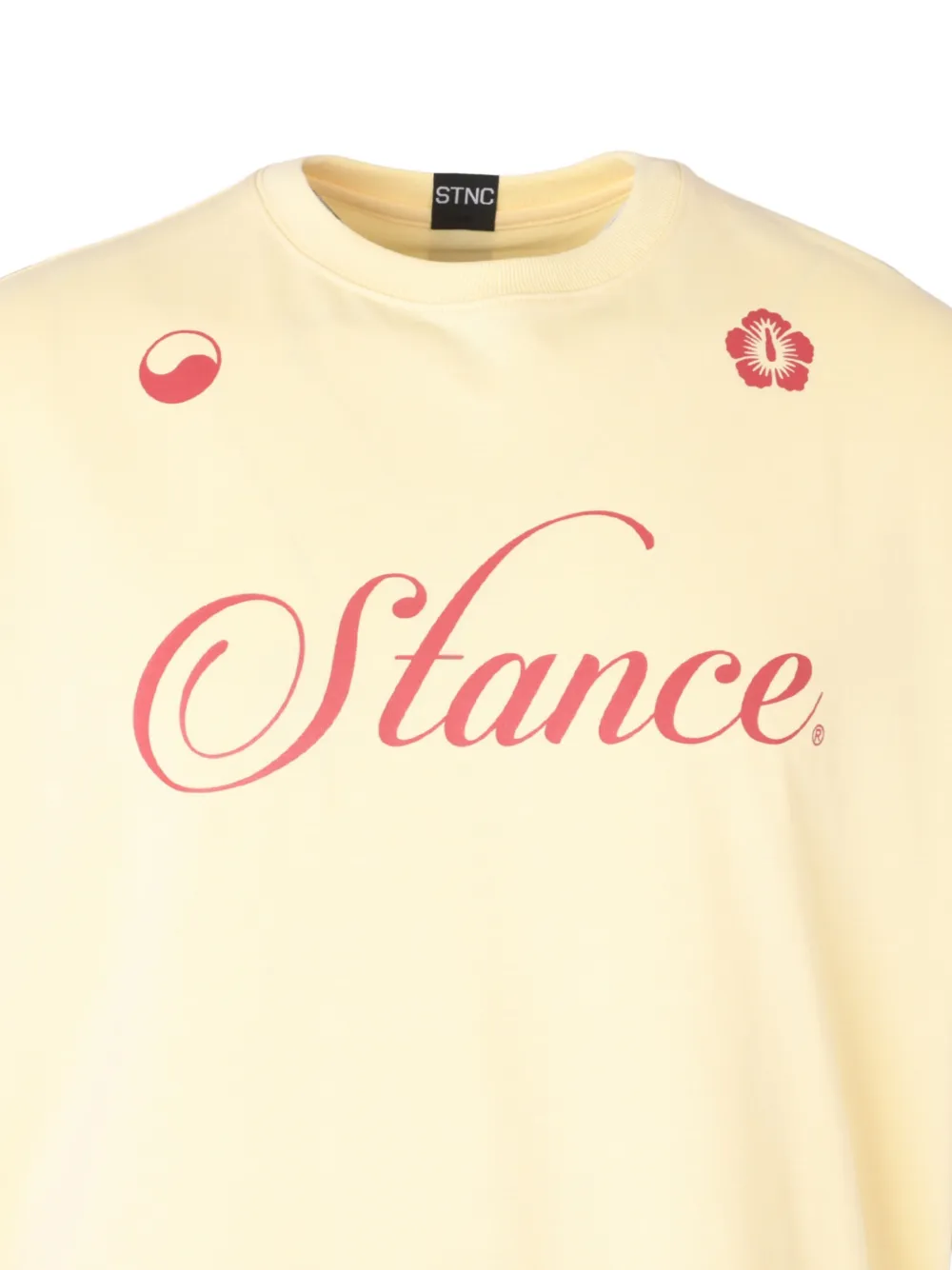 Stance Victory Bloom T-shirt met logo-print Geel