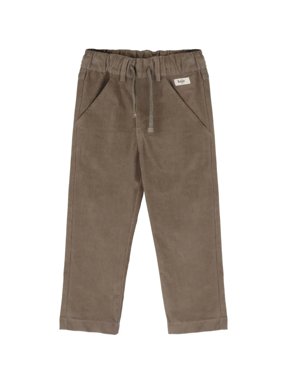 BAJE STUDIO Fos corduroy trousers - Marrone